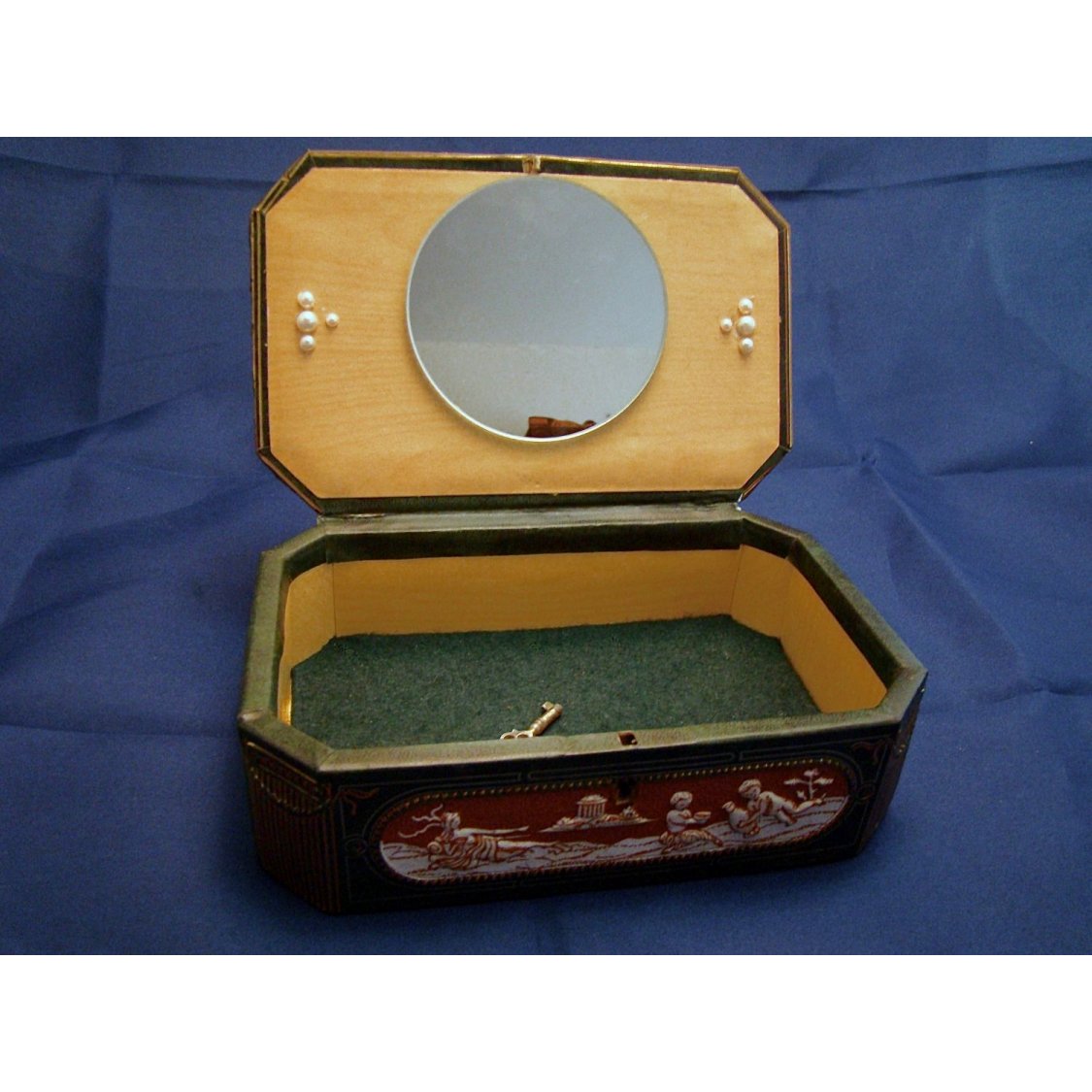 Vintage juwelendoosje met slot