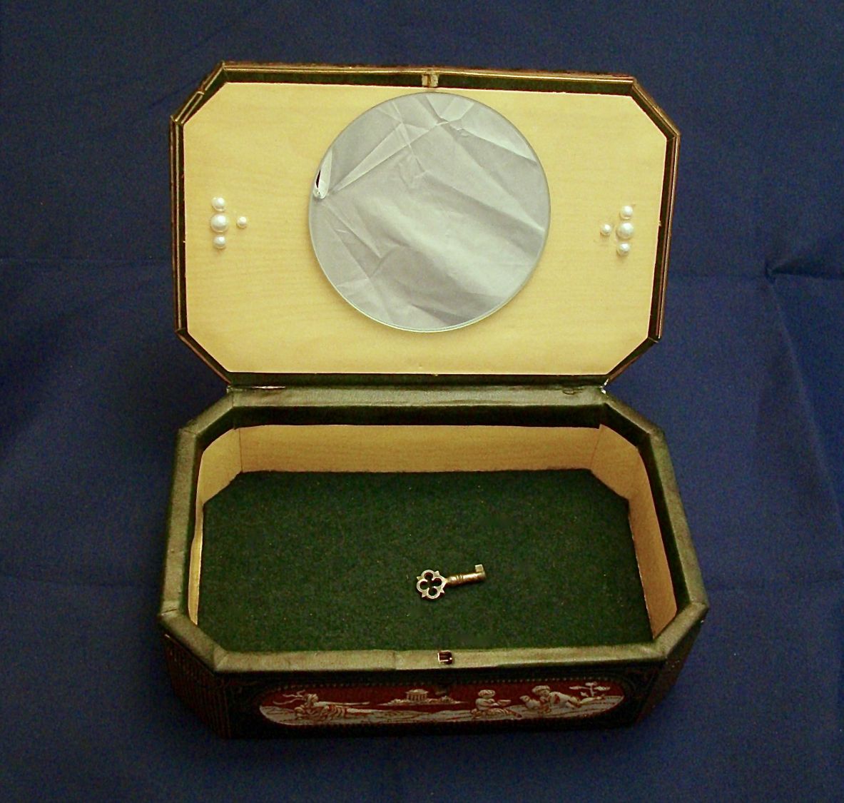 Vintage juwelendoosje met slot