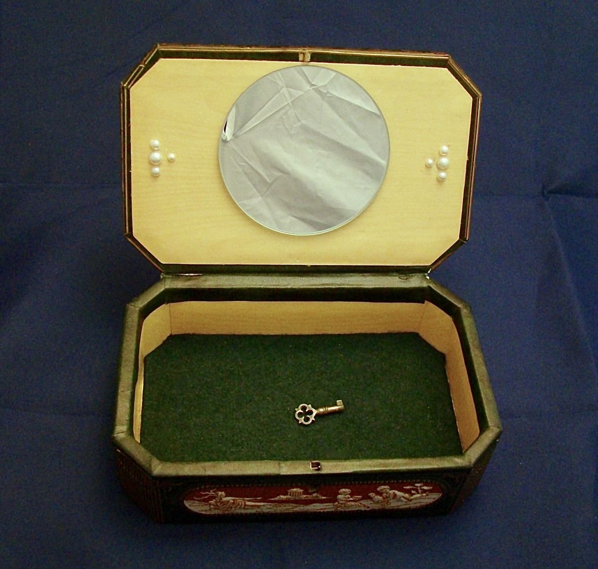 Vintage juwelendoosje met slot