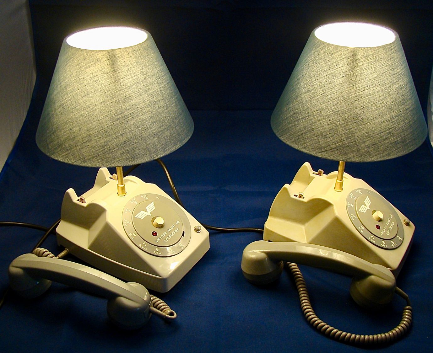 luchttelefoon bedlampenset 