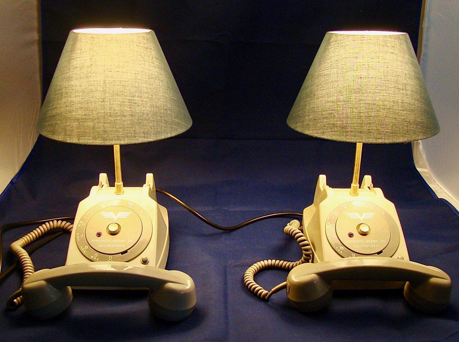 luchttelefoon bedlampenset 