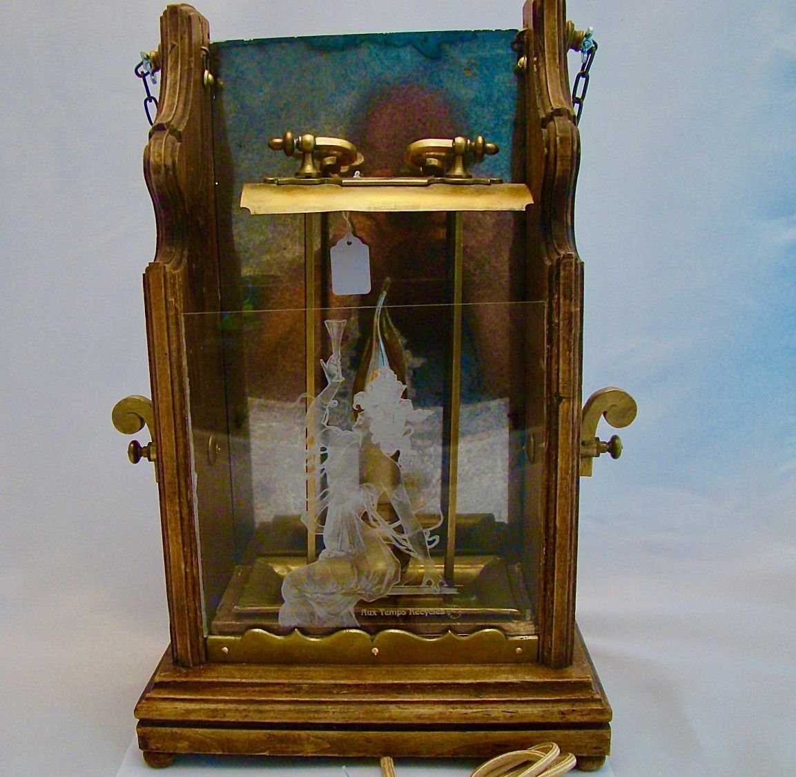 Antieke lamp Grote kaarslantaarn 1900