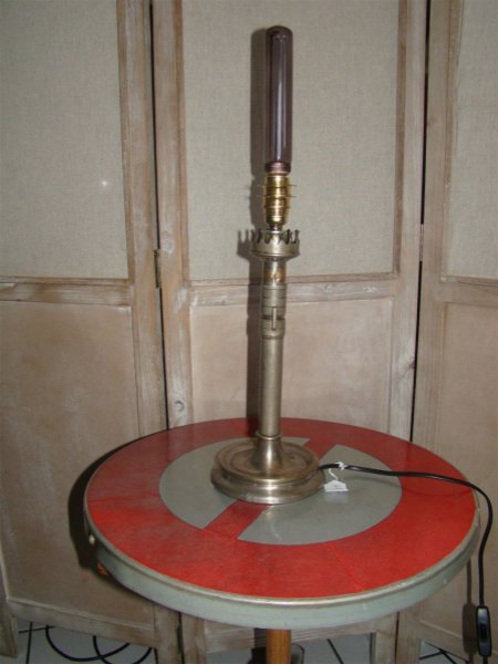 Antieke messing kaarslamp EDISON stijl