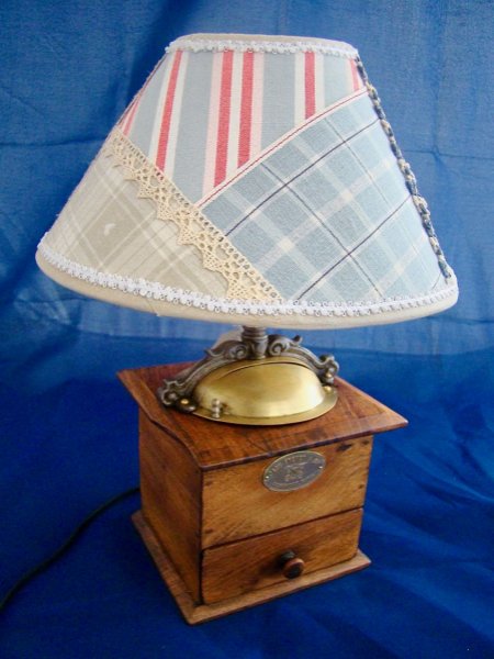 Landelijke koffiemolen lamp