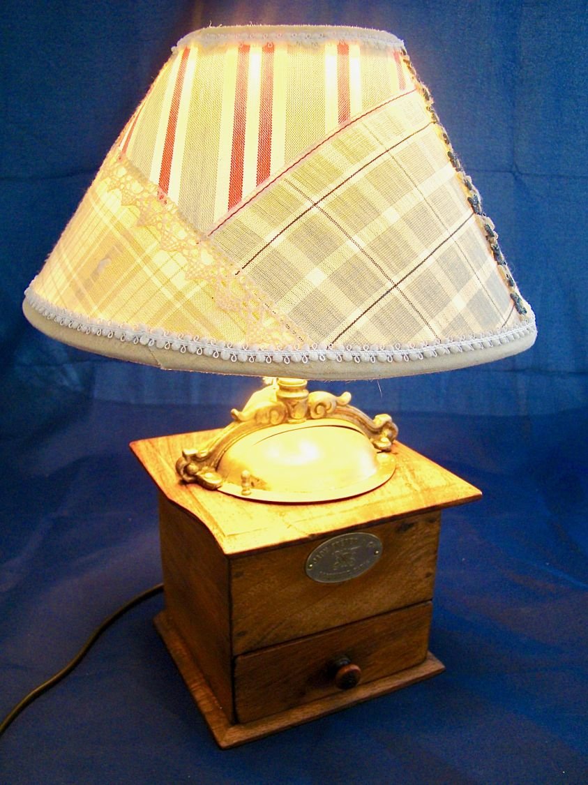 Landelijke koffiemolen lamp
