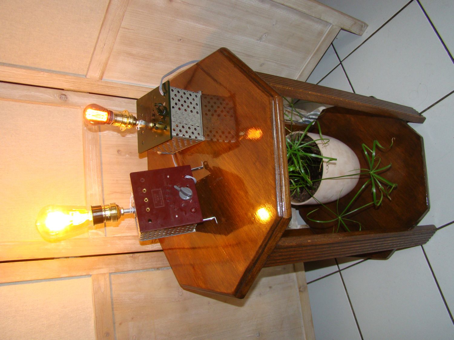 Steampunk retro toekomst lamp 2