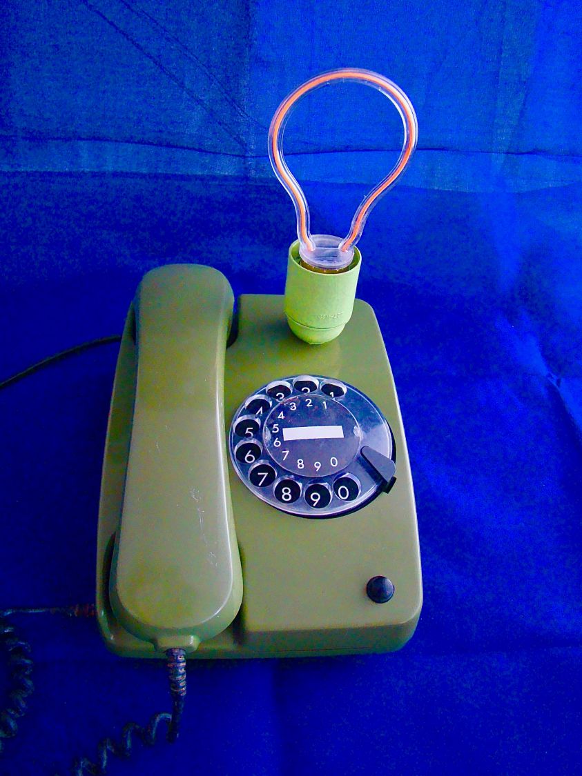 80' stijl telefoonlamp Herr Kommissar 