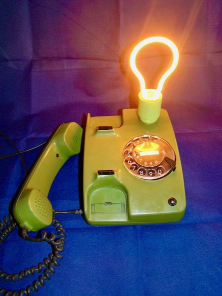 80' stijl telefoonlamp Herr Kommissar 