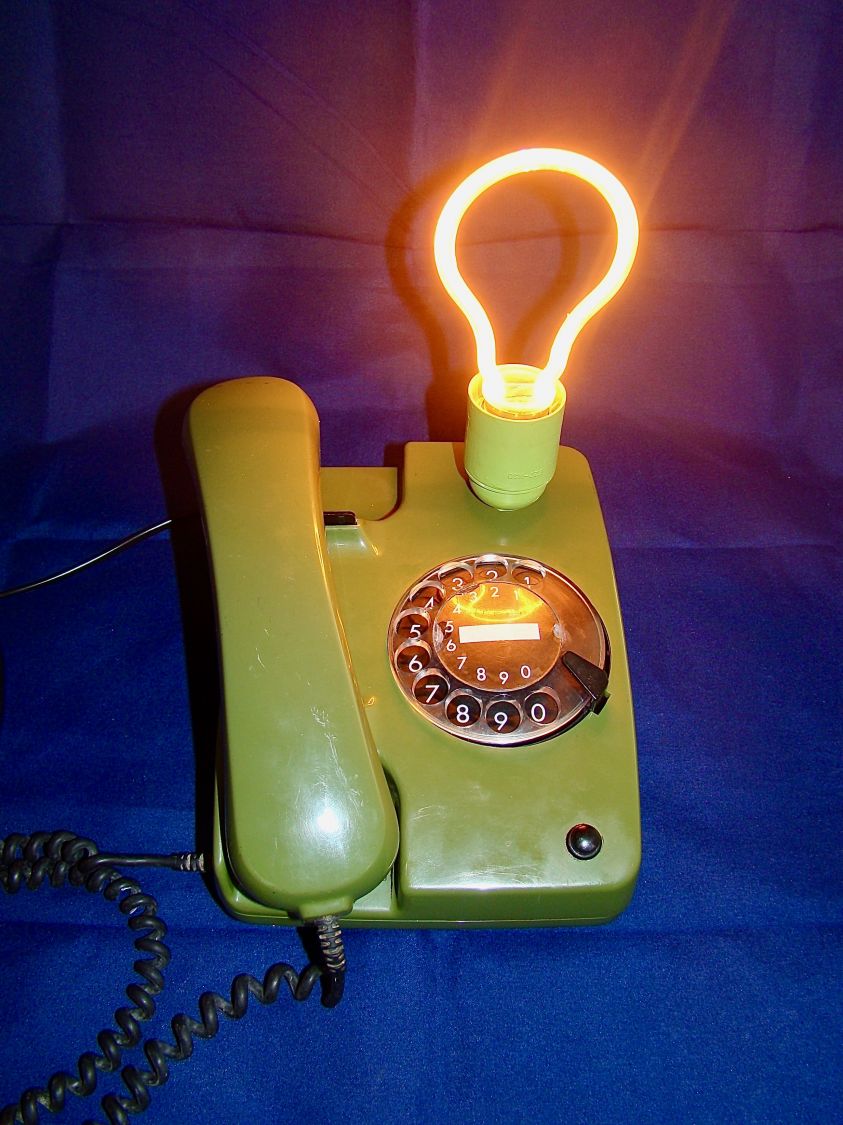 80' stijl telefoonlamp Herr Kommissar 