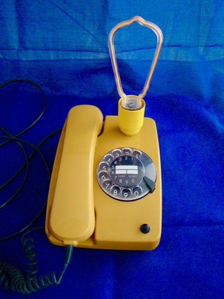 80' stijl telefoonlamp Kolonel Mosterd !