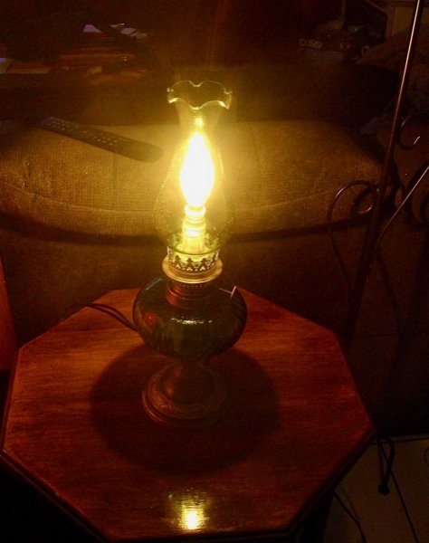 GROENE LANTERN olielamp 