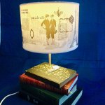Antieke boekenlamp, Parijs