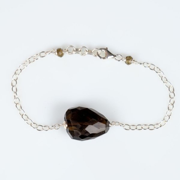 Armband "My Precious in Smoked Quartz" Zilver 925