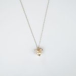 Enkele hanger parel in zilver 