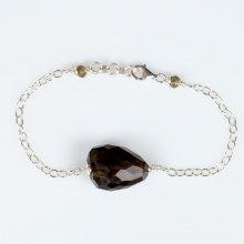 Armband 'My Precious in Smoked Quartz' Zilver 925