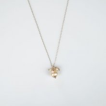Enkele hanger parel in zilver 