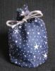 Cadeau Ballotin en tissu marine étoilé