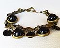 3 rijige armband kit Zwart & brons