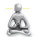 Yoga metalen kraal 18 mm