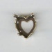 Hartzetting 11x10mm antiek goud