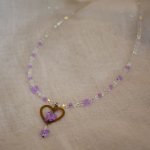 Purple Heart Hanger Ketting 