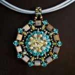 Hanger ketting Twina Turquoise groen