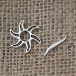 T-sluiting Zon zilver oud