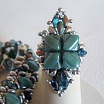 Kit bague Argyle Bleu indien