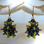 Kit boucles d'oreilles Indiana Olivine
