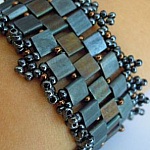 Bracelet Tila Frou-frou ardoise en kit