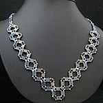 Kit collier Tila tressé Blue jean's