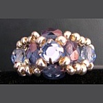 Ring in kit Lolita Strass blauw