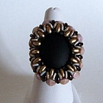 Kit bague Lunoval mocca, doré, noir