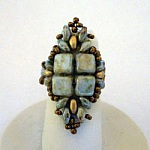 Silkade ring kit Brons groen