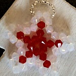 Hangerset Ster rood en wit