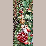 Suspension en kit Boule rouge