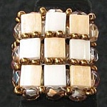 Vierkante ring kit Tila Beige