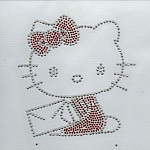 STRASS PATROON KAT KAWAII