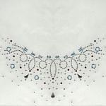 STRASS PATROON DRUPPEL KETTING