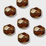 Facet 6mm Donkere Topaas x 10