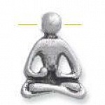 Yoga metalen kraal 18 mm