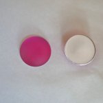 Cabochon Luna Zacht roze fuchsia diameter 18mm