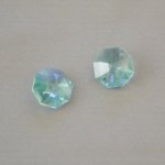Octagon Swarovski kristal 14mm CRYSTAL BLUE AB