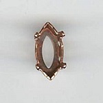 Shuttle zetting 10x5mm antiek goud