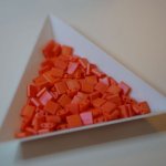 Miyuki Tila 5mm Opaque Oranje Mat Ab x 25