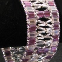 Tila & Twist raamarmbandset Paars/Zilver