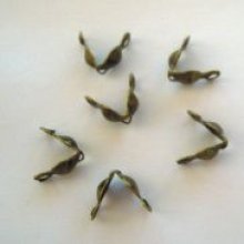 Boogkap 4mm goud brons x6