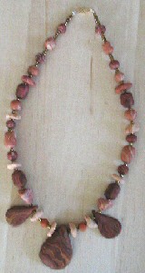 Collier aux veines fa&ccedil;on bois