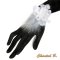 Kanten en witte satijnen bloemen huwelijks manchet armband