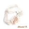 poederroze kanten hoofdband trouwaccessoire romantische hoofdband